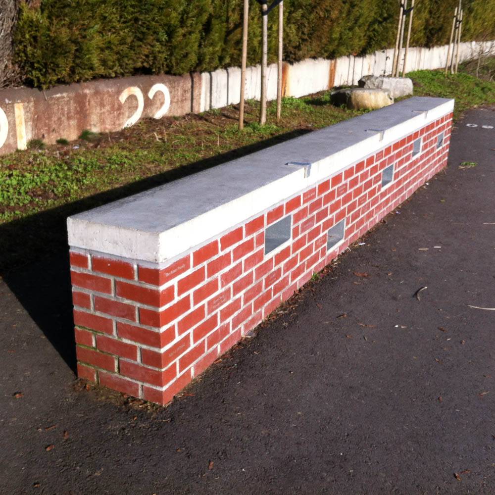 Brick legacy bench