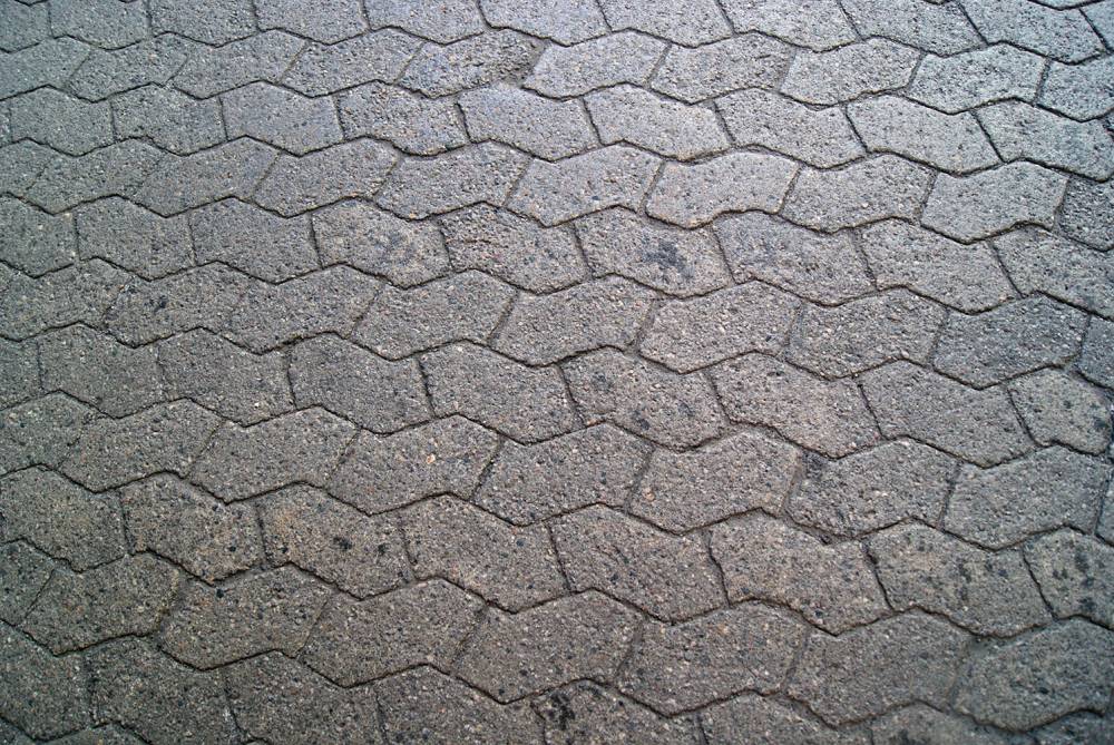 Wavy concrete brick pattern