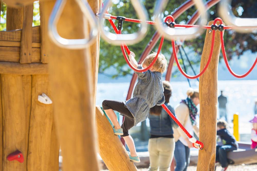 Climbing elements abound at this West Vancouver park