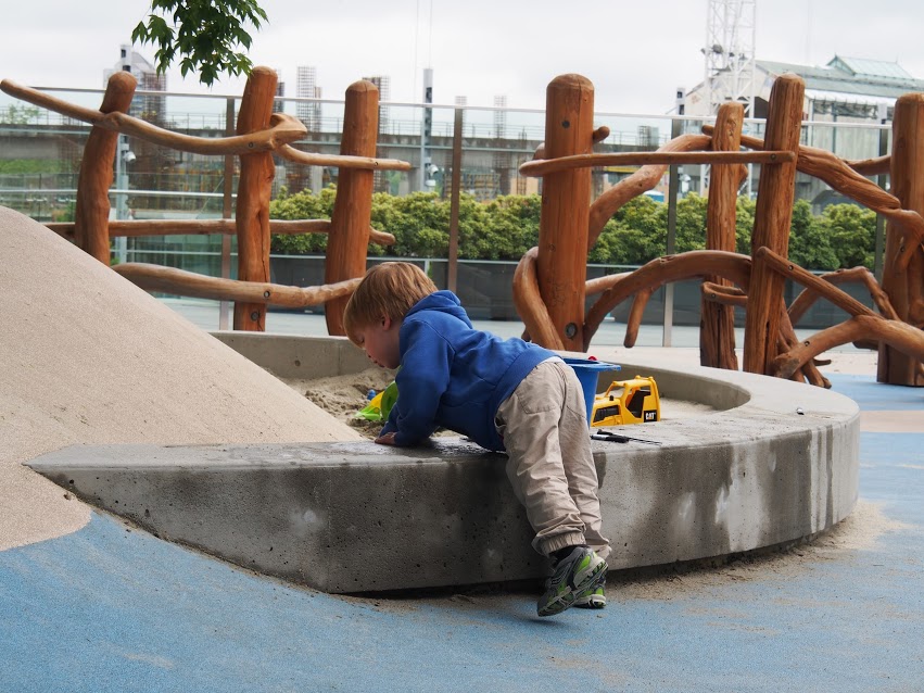 Bringing water to the sand allows for a new play experience