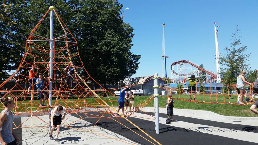 Net climbers are always a popular addition to play environments