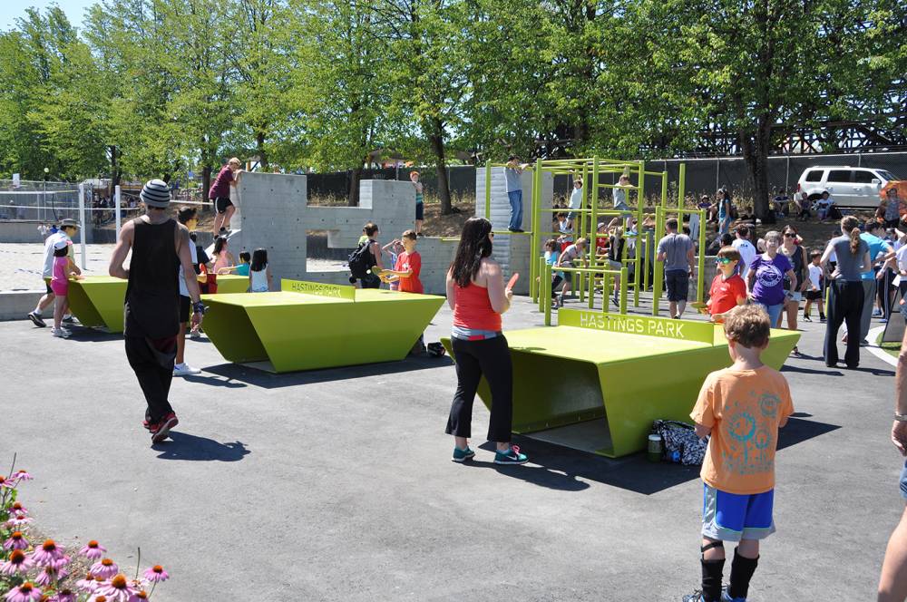 Ping-pong tables are a big draw